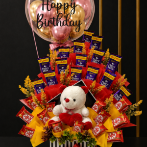 KitKat Chocolate & Fresh Flower Birthday Hamper