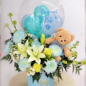 Floral Surprise Balloon Box Hamper