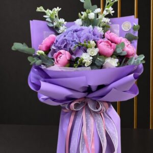 Luxury Hydrangea & Pink Peony Bouquet