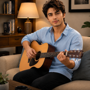 Live Guitarist Performance at Home