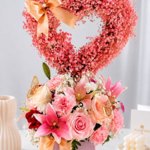 Enchanted Heart Floral Sculpture