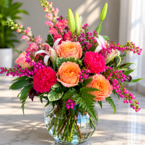 Premium Handcrafted Flower Vase Arrangement