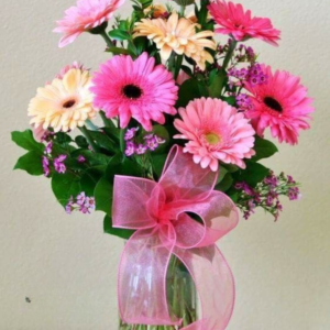 Sweet Pink Gerbera Arrangement