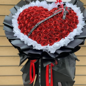 Luxury Red Rose Bouquet with Premium Wrapping