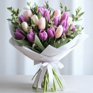 Pastel Dawn Tulip Bouquet