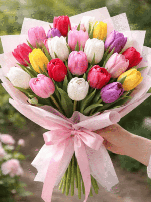 Multi-Colored Premium Tulip Bouquet