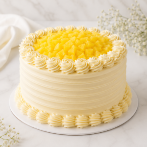 Fresh Pineapple Cream Cake