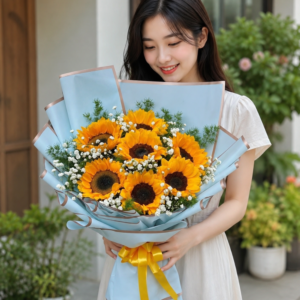 Hand-Tied Sunflower Bouquet