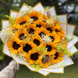Classic Yellow Sunflower Bouquet for Birthday & Anniversary