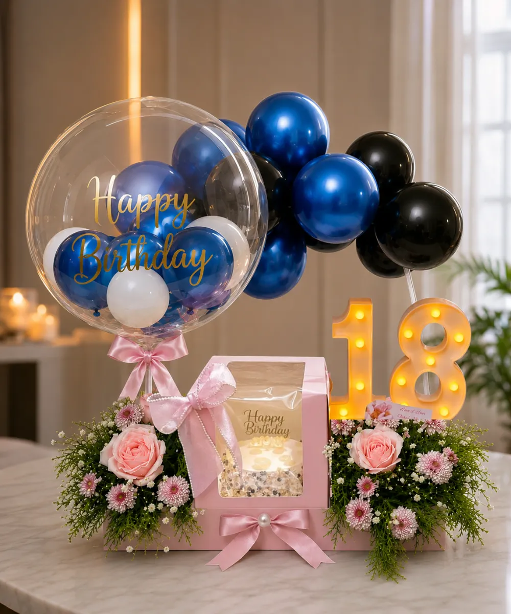 Luxury Birthday Gift Hamper Cake Platter