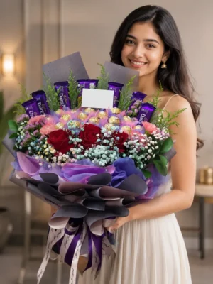 Chocolate Flower Bouquet – Birthday Special Gift