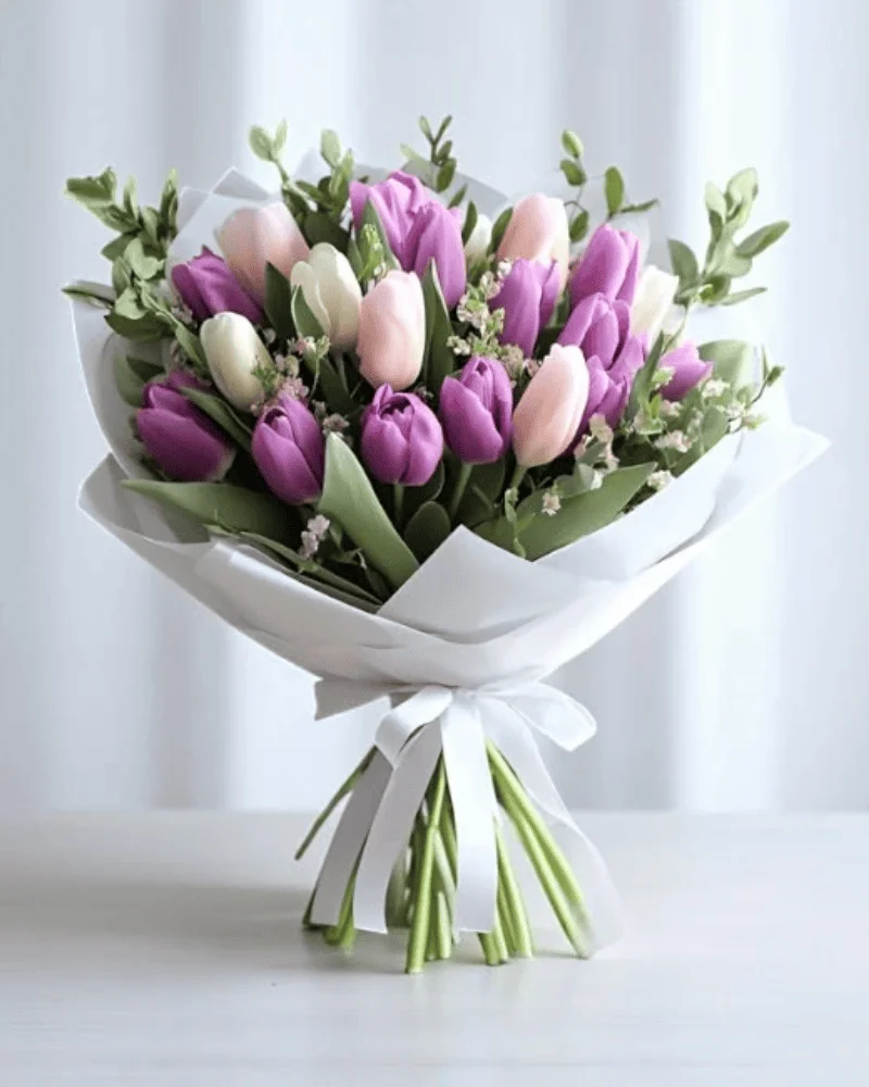 Pastel Dawn Tulip Bouquet