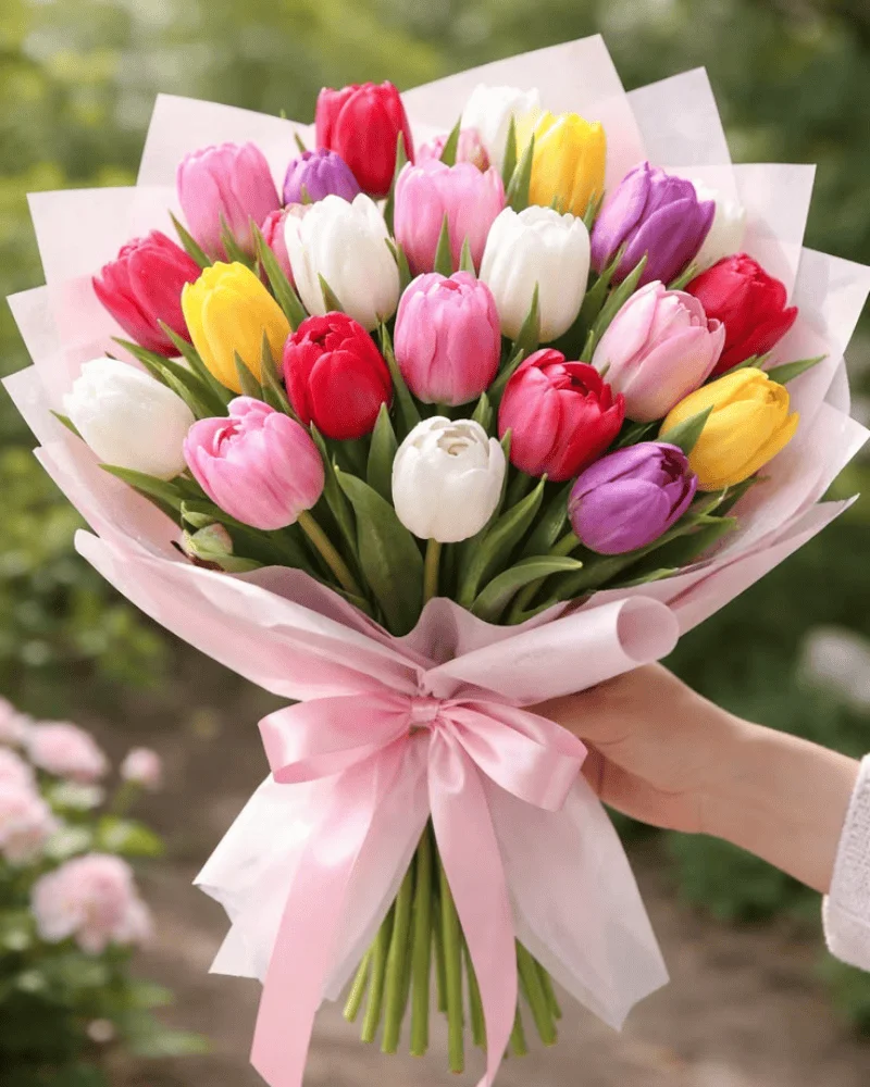 Multi-Colored Premium Tulip Bouquet