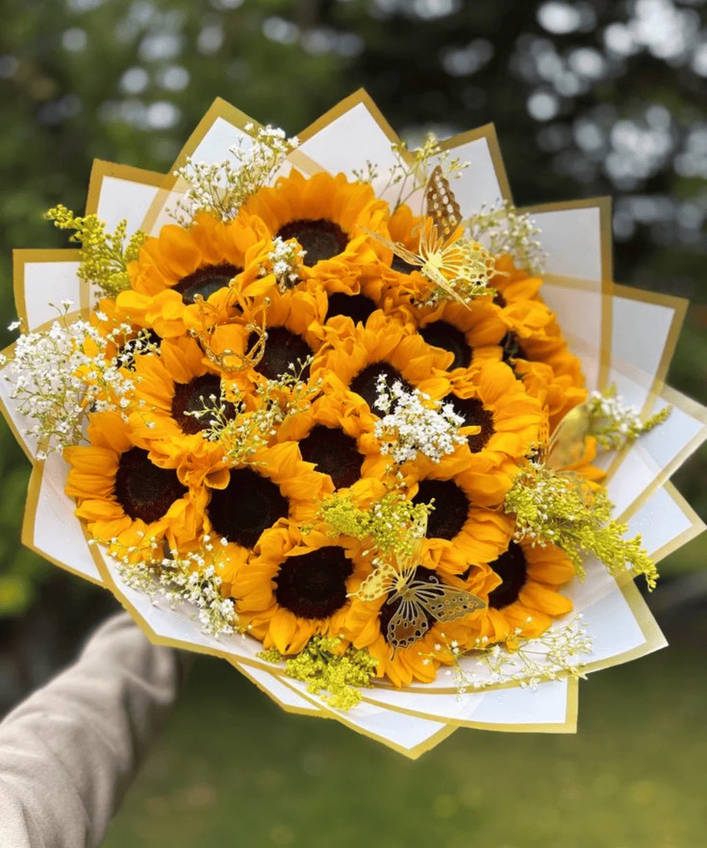 Classic Yellow Sunflower Bouquet for Birthday & Anniversary
